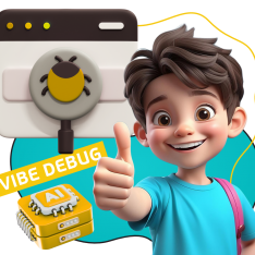 Тестирование & Vibe Debug. Охотники за багами - КИБЕРшкола программирования для детей, компьютерные курсы для школьников, начинающих и подростков - KIBERone г. Шуя