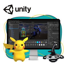 Мир игр на Unity 2D на популярном движке + AI-помощники - КИБЕРшкола программирования для детей, компьютерные курсы для школьников, начинающих и подростков - KIBERone г. Шуя