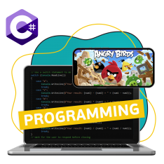 Программирование на C#. Удивительный мир 2D-игр - КИБЕРшкола программирования для детей, компьютерные курсы для школьников, начинающих и подростков - KIBERone г. Шуя