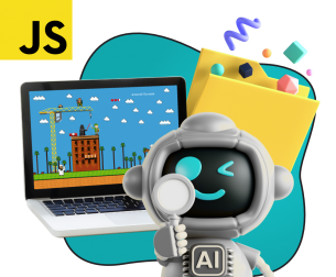 Язык программирования JavaScript + AI. Проектное обучение + геймификация + AI-помощники - КИБЕРшкола программирования для детей, компьютерные курсы для школьников, начинающих и подростков - KIBERone г. Шуя